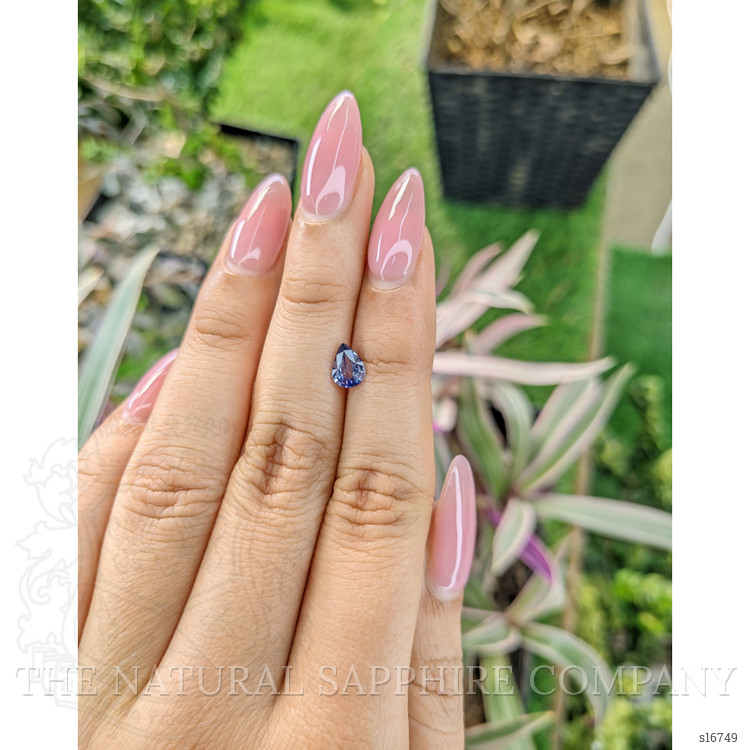 0.72 Ct. Violet Sapphire from Ceylon (Sri Lanka)
