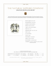 0.73 Ct. Yellow Sapphire from Ceylon (Sri Lanka) Scan Report