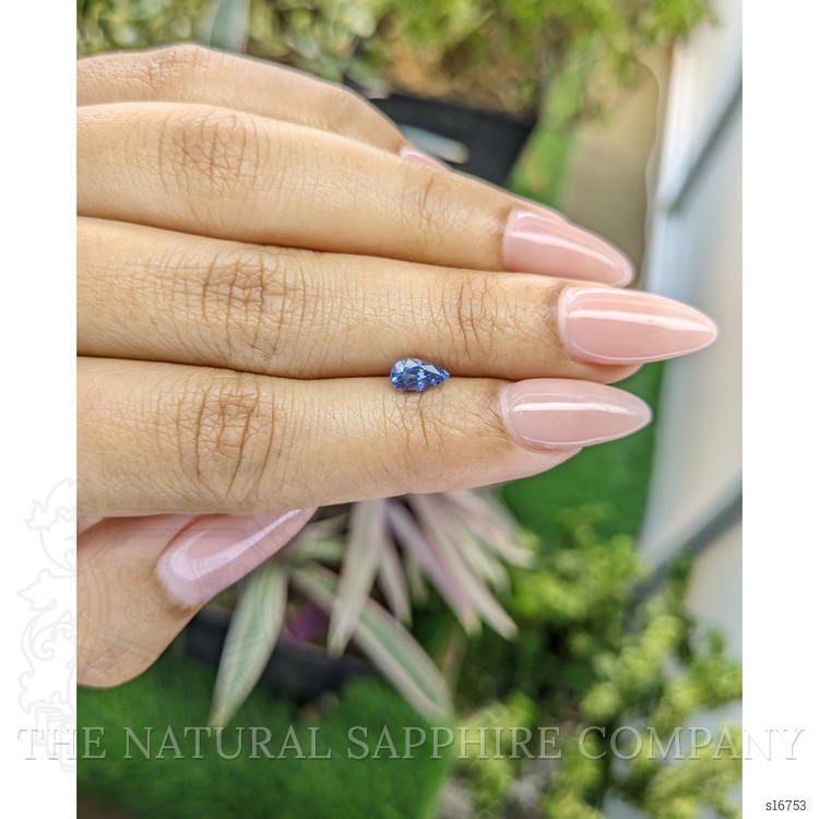 0.69 Ct. Blue Sapphire from Ceylon (Sri Lanka)