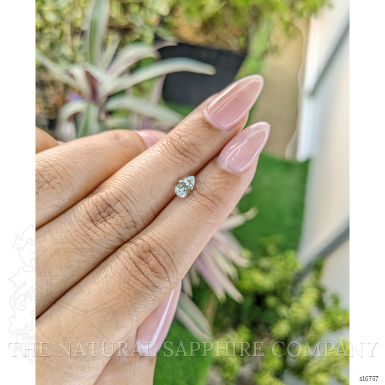 0.80 Ct. Green Sapphire from Ceylon (Sri Lanka)