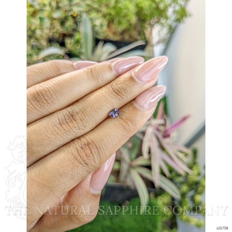 0.39 Ct. Purple Sapphire from Ceylon (Sri Lanka)
