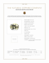 0.55 Ct. Yellow Sapphire from Ceylon (Sri Lanka) Scan Report