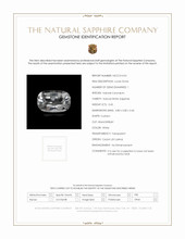 0.45 Ct. White Sapphire from Ceylon (Sri Lanka) Scan Report