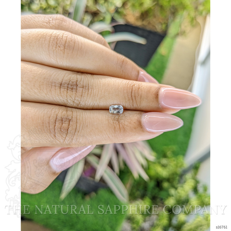 0.45 Ct. White Sapphire from Ceylon (Sri Lanka)