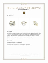 0.66 Ct. Yellow Sapphire from Ceylon (Sri Lanka) Appraisal
