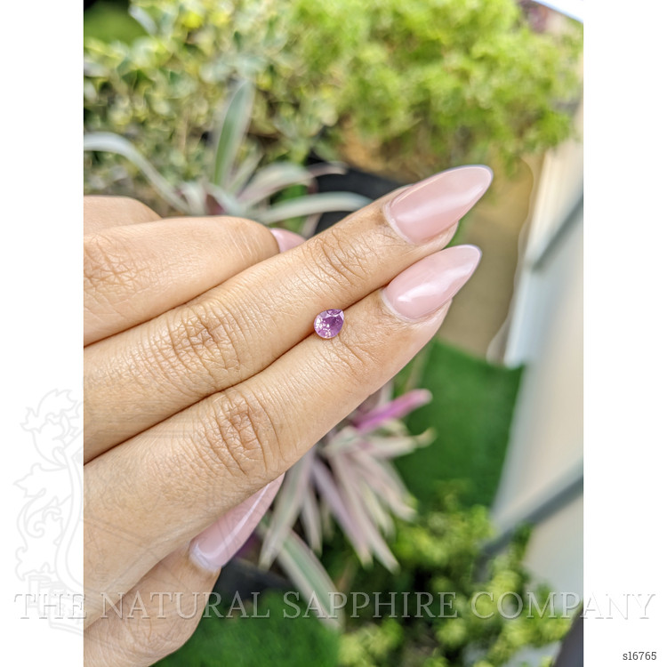 0.52 Ct. Pinkish Purple Sapphire from Ceylon (Sri Lanka)