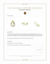 0.48 Ct. Yellow Sapphire from Ceylon (Sri Lanka) Appraisal