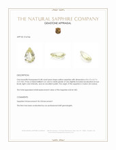 0.48 Ct. Yellow Sapphire from Ceylon (Sri Lanka) Appraisal