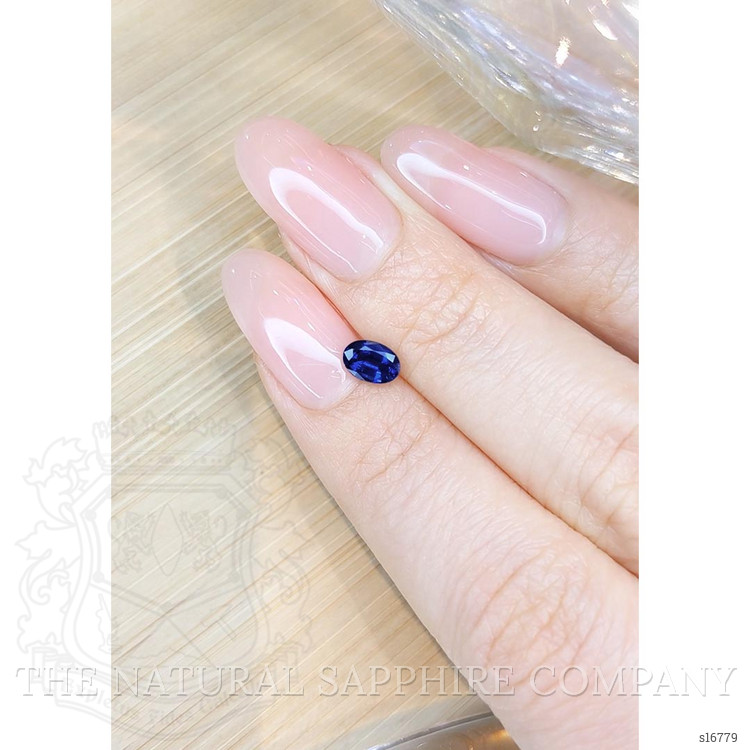 0.61 Ct. Blue Sapphire from Ceylon (Sri Lanka)
