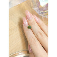 1.36 Ct. Green Sapphire from Madagascar Life Style