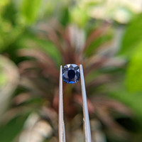 1.56 Ct. Greenish Blue Sapphire from Madagascar Life Style