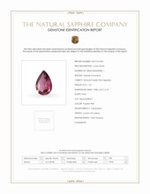 1.55 Ct. Purplish Pink Sapphire from Ceylon (Sri Lanka) Scan Report