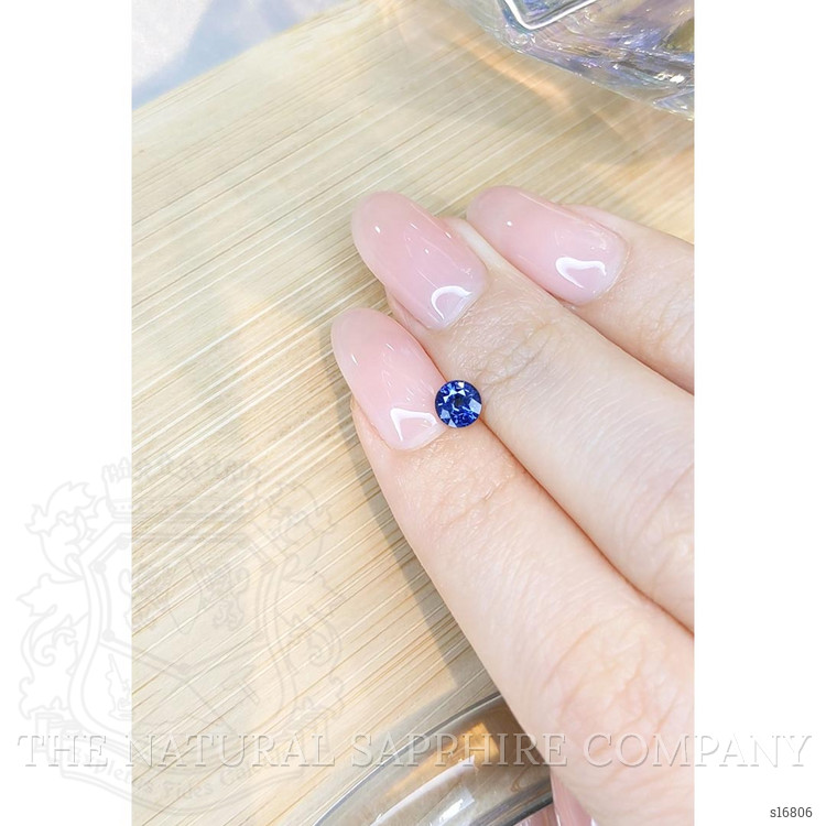 0.59 Ct. Blue Sapphire from Ceylon (Sri Lanka)