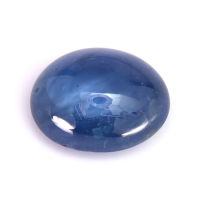 6.77 Ct. Blue Cabochon Sapphire from Ceylon (Sri Lanka) Video