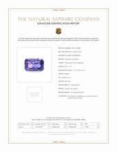 1.15 Ct. Sapphire from Ceylon (Sri Lanka) Scan Report