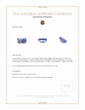 1.72 Ct. Blue Sapphire from Ceylon (Sri Lanka) Appraisal