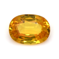 1.39 Ct. Orangish Yellow Sapphire from Ceylon (Sri Lanka) Video