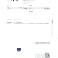 1.50 Ct. Blue Sapphire from Madagascar Scan Report
