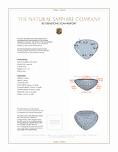 1.50 Ct. Blue Sapphire from Madagascar 3 D Scan Report