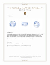 0.40 Ct. Blue Sapphire from Ceylon (Sri Lanka) Appraisal