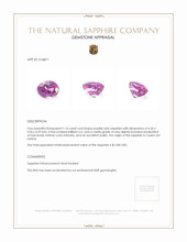 1.16 Ct. Sapphire from Ceylon (Sri Lanka) Appraisal