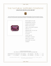 1.64 Ct. Purplish Pink Sapphire from Ceylon (Sri Lanka) Scan Report