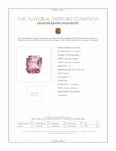 1.10 Ct. Pink Sapphire from Ceylon (Sri Lanka) Scan Report