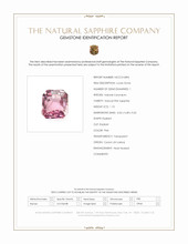 1.10 Ct. Pink Sapphire from Ceylon (Sri Lanka) Scan Report