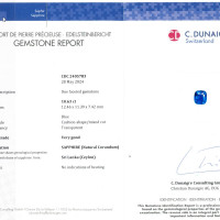 10.63 Ct. Sapphire from Ceylon (Sri Lanka) Scan Report