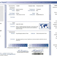 5.40 Ct. Blue Sapphire from Ceylon (Sri Lanka) Scan Report