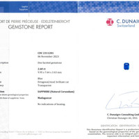 2.60 Ct. Sapphire from Madagascar Scan Report