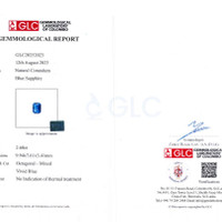 2.60 Ct. Sapphire from Madagascar Scan Report