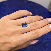 2.60 Ct. Blue Sapphire from Madagascar Life Style