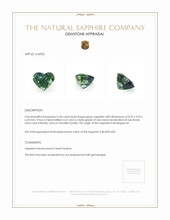 3.50 Ct. Sapphire from Madagascar Appraisal