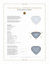 3.50 Ct. Sapphire from Madagascar 3 D Scan Report
