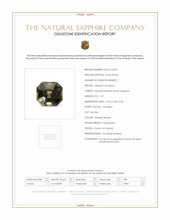 1.07 Ct. Greenish Brown Sapphire from Ceylon (Sri Lanka) Scan Report