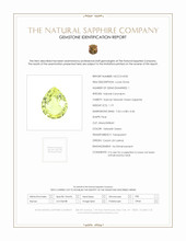 1.19 Ct. Yellowish Green Sapphire from Ceylon (Sri Lanka) Scan Report