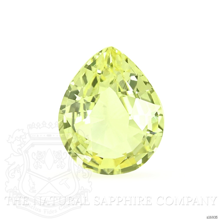 1.19 Ct. Yellowish Green Sapphire from Ceylon (Sri Lanka)