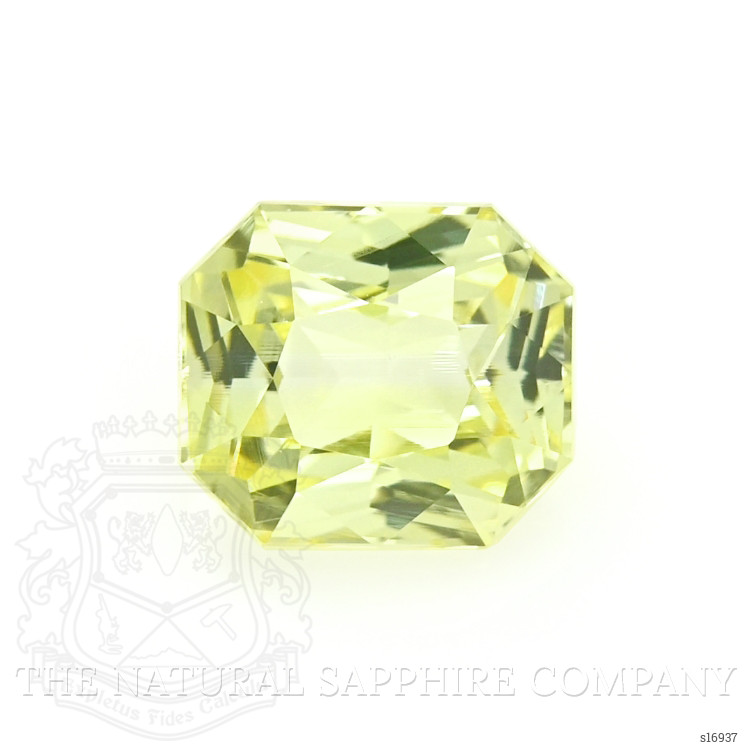 1.09 Ct. Greenish Yellow Sapphire from Ceylon (Sri Lanka)