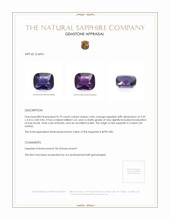0.79 Ct. Color Change Sapphire from Ceylon (Sri Lanka) Appraisal