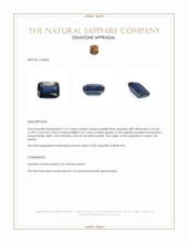 1.21 Ct. Purplish Blue Sapphire from Ceylon (Sri Lanka) Appraisal