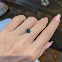 1.47 Ct. Bluish Green Sapphire from Ceylon (Sri Lanka) Life Style