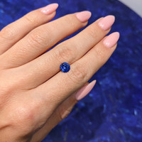 1.29 Ct. Blue Sapphire from Ceylon (Sri Lanka) Life Style