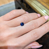 0.72 Ct. Blue Sapphire from Ceylon (Sri Lanka) Life Style
