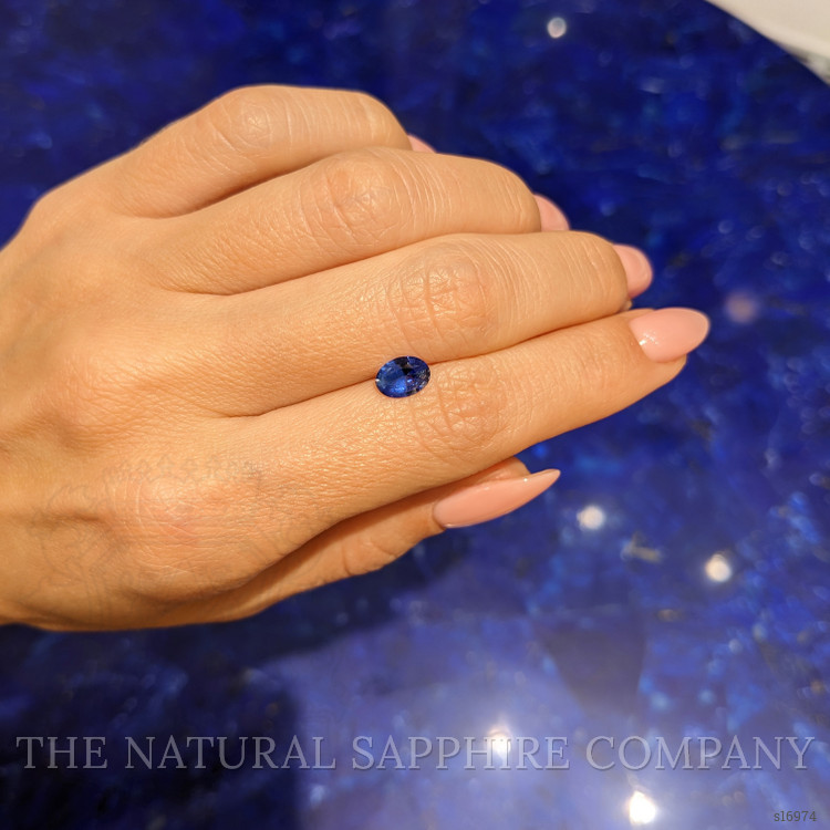 0.78 Ct. Blue Sapphire from Ceylon (Sri Lanka)