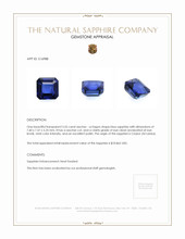 3.55 Ct. Sapphire from Ceylon (Sri Lanka) Appraisal