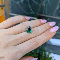 3.05 Ct. Green Sapphire from Madagascar Life Style