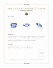 4.33 Ct. Bi Color Sapphire from Ceylon (Sri Lanka) Appraisal