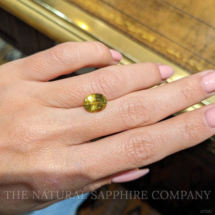 3.11 Ct. Yellow Sapphire from Ceylon (Sri Lanka)
