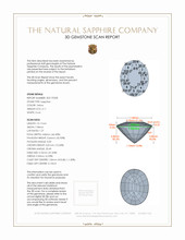 3.11 Ct. Sapphire from Ceylon (Sri Lanka) 3 D Scan Report